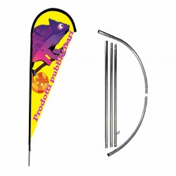 Aste rigide Ø 22 mm per bandiere a Goccia