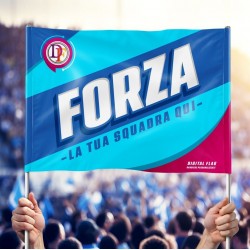 Stendardo da Stadio personalizzato con 2 aste 2
