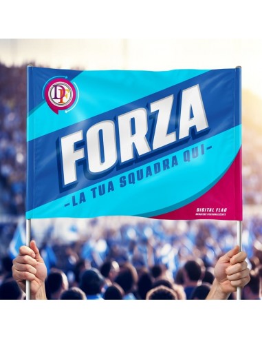 Stendardo da Stadio personalizzato con 2 aste