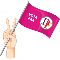 Bandierine da mano in tessuto
