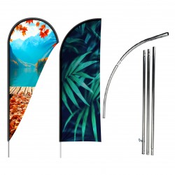 Bandiere con asta rigida